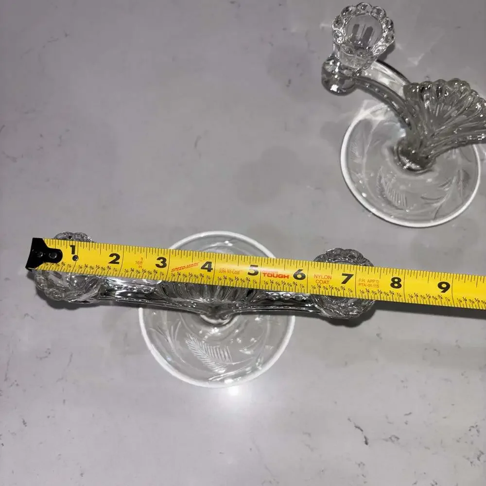 Vintage Tiffin-Franciscan June Night Double Light Candlestick Holders
